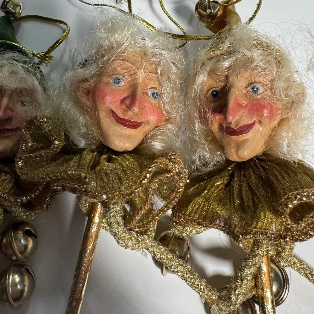 Possible Mark Roberts Vintage Elf‎ Stick Ornaments – Set of 4 – Ornaments